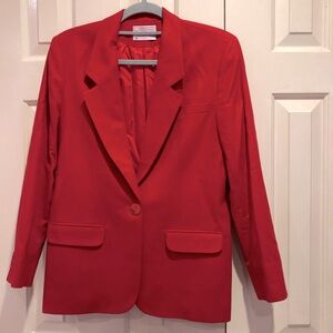 Pendleton Vintage Sports Blazer Jacket 100% Virgin Wool Size 8P Red